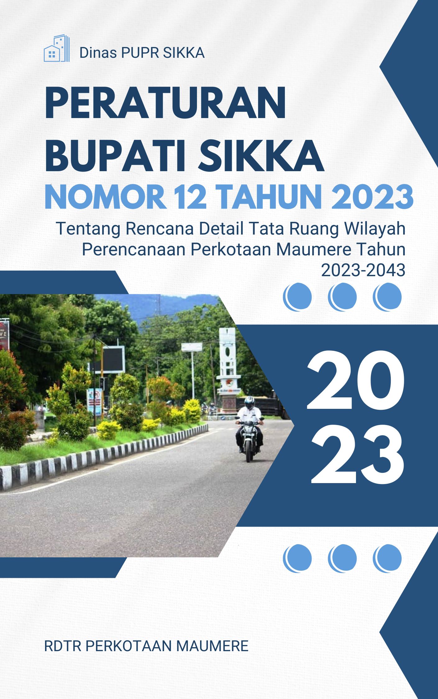 PERBUB RDTR PERKOTAAN MAUMERE NO. 12 TAHUN 2023